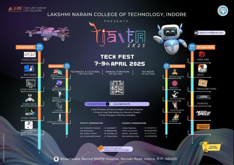 Tejanta LNCT Indore Fest - Tech, Art, and Cultural Events
